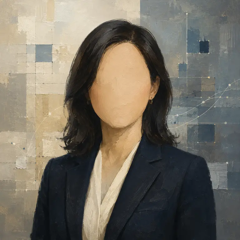 Symbolic portrait illustration for a data and workflow engineering capability role
