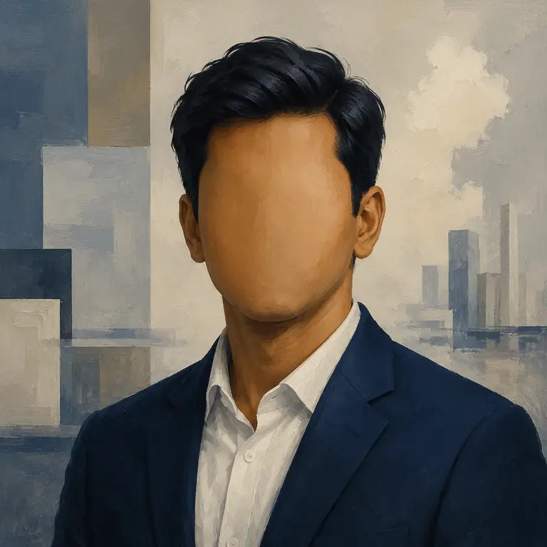 Symbolic portrait illustration for a product and platform engineering capability role
